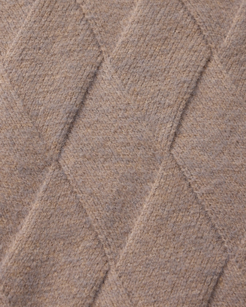 Strick-Cardigan mit Reißverschluss im Diamond-Heritage-Stil