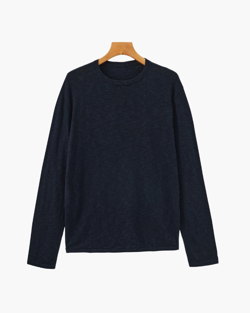 Essentieller Pullover aus Leinen und Baumwolle