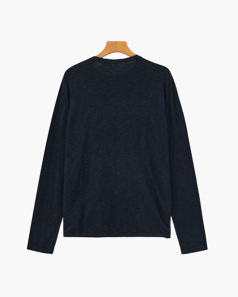 Essentieller Pullover aus Leinen und Baumwolle