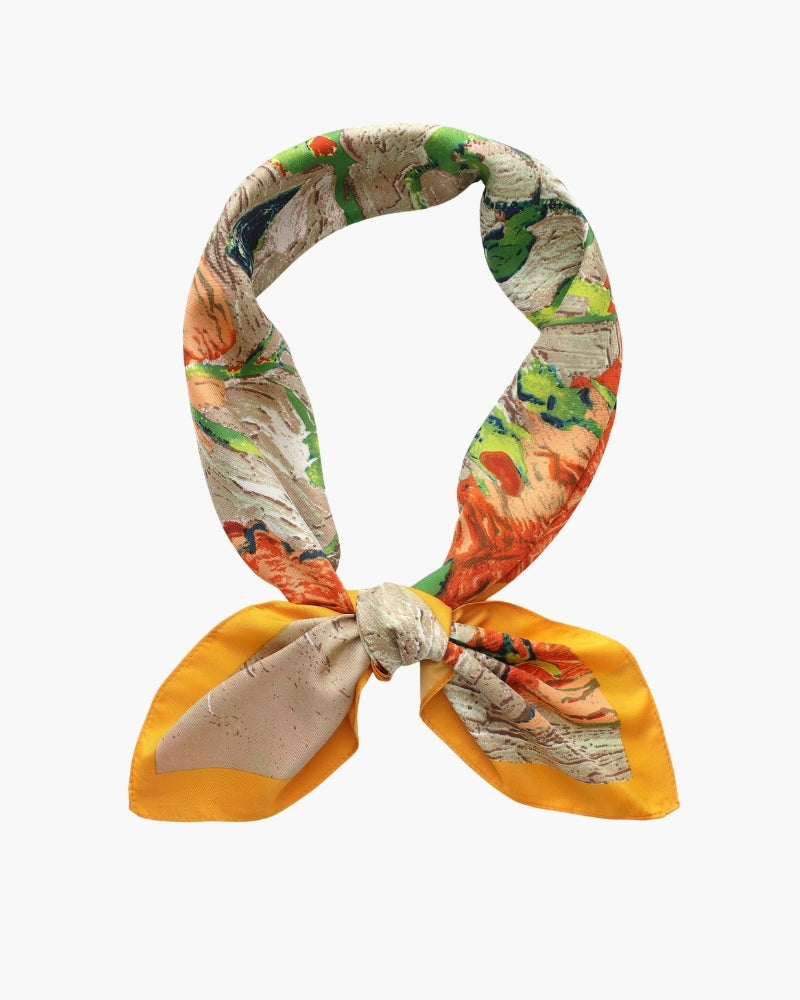 Impressionistischer Gartenschal im Old Money Stil