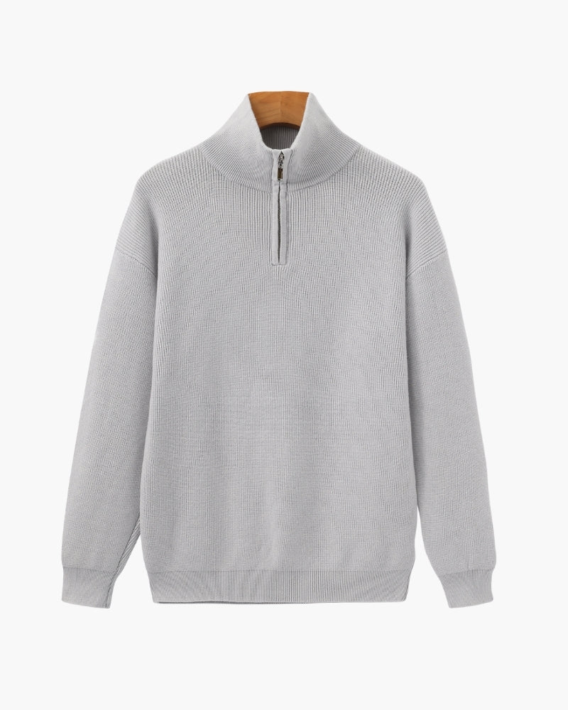 Raffinierter Half-Zip-Pullover