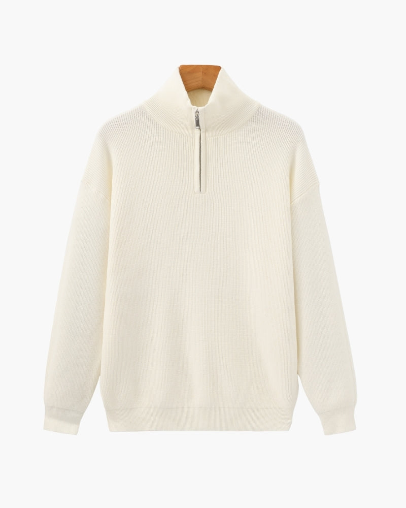 Raffinierter Half-Zip-Pullover