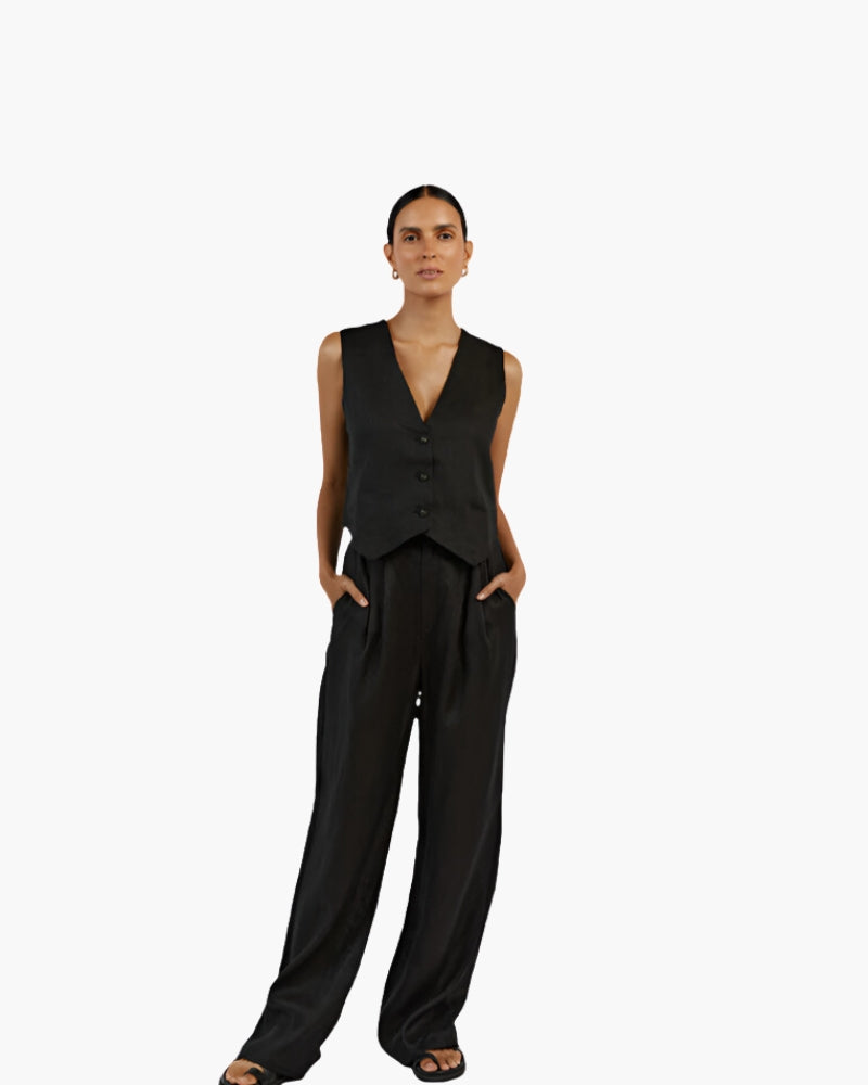 Signora Classy – Zweiteiliges Leinen-Set