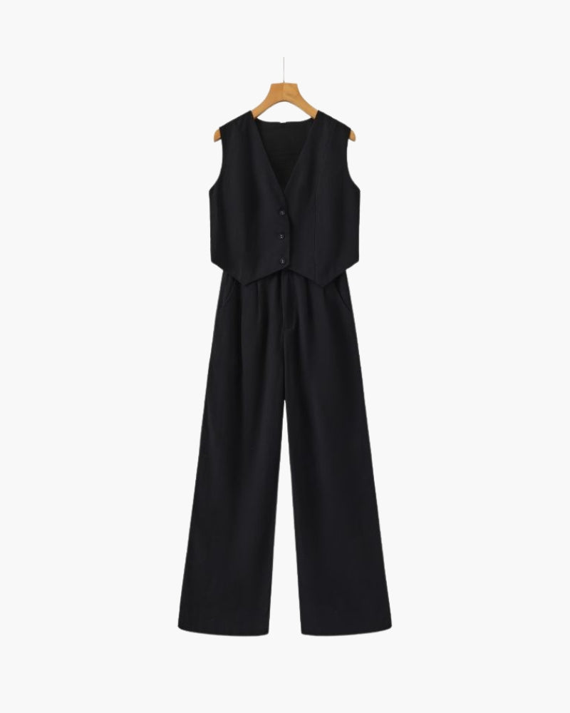 Signora Classy – Zweiteiliges Leinen-Set