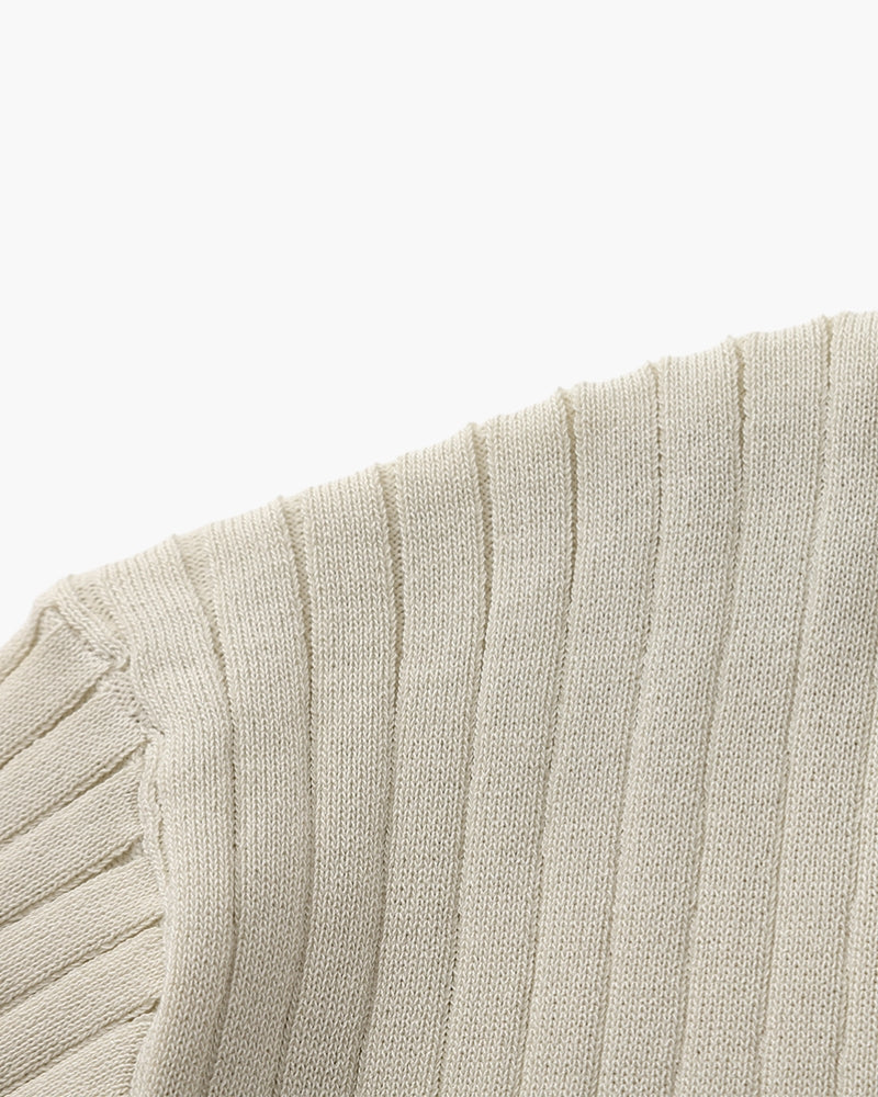 Premium Rippstrick-Polo für Herren | Eleganz & Komfort