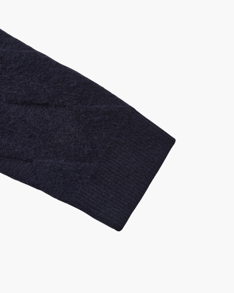 Strick-Cardigan mit Reißverschluss im Diamond-Heritage-Stil