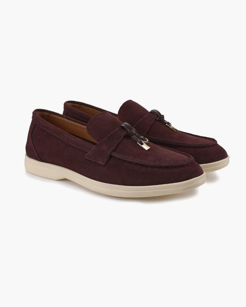 Old Money Wildleder Loafer für Damen