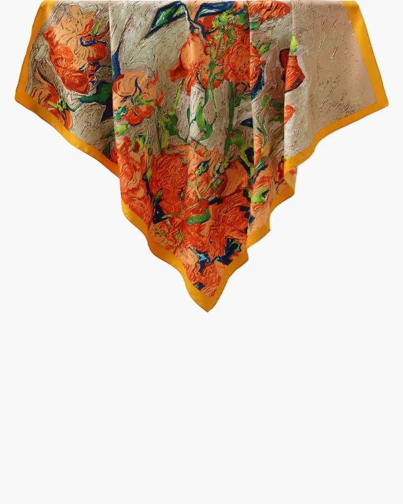 Impressionistischer Gartenschal im Old Money Stil