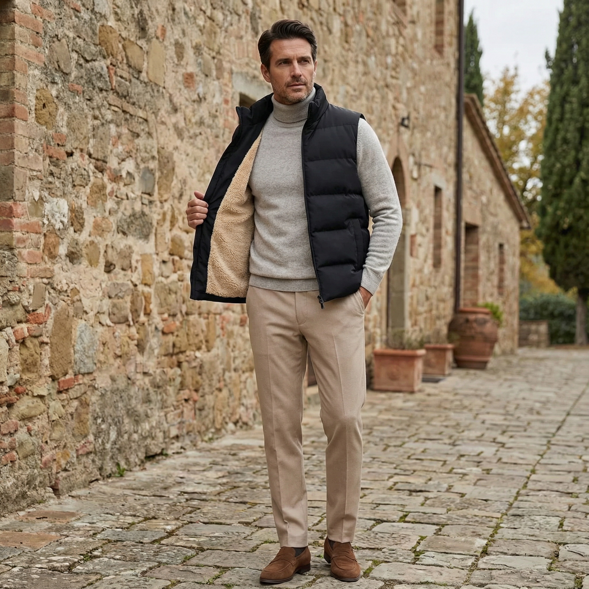 Isolierte Herren-Pufferweste | Leicht, warm und funktional