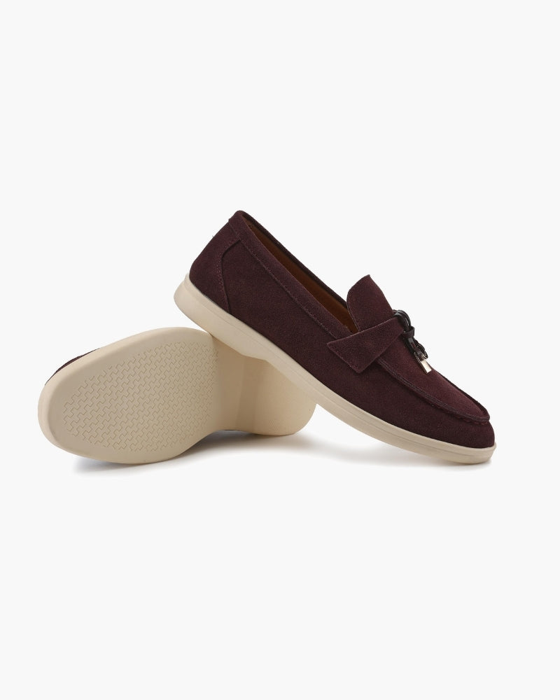 Old Money Wildleder Loafer für Damen
