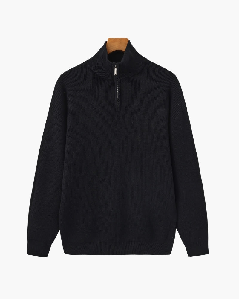 Raffinierter Half-Zip-Pullover