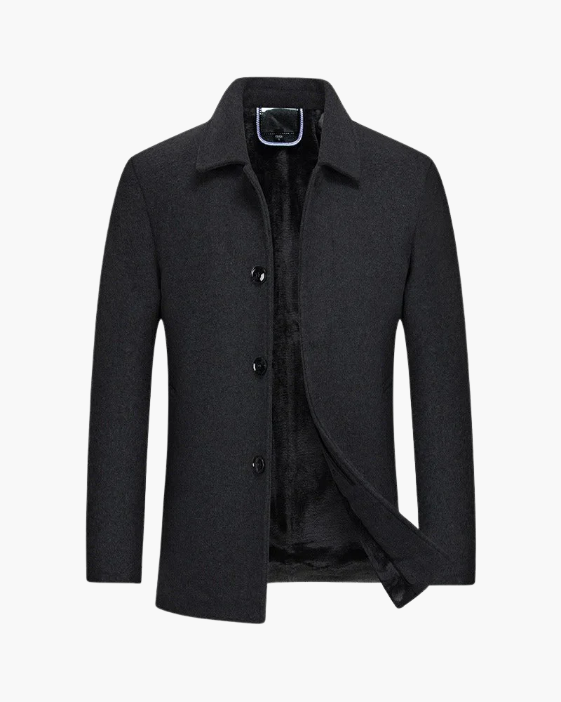 Wolljacke mit Fleece-Futter | Dezente Eleganz für den Alltag