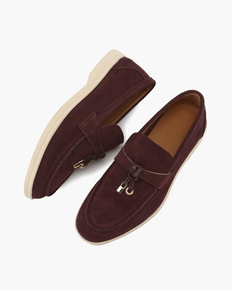Old Money Wildleder Loafer für Damen