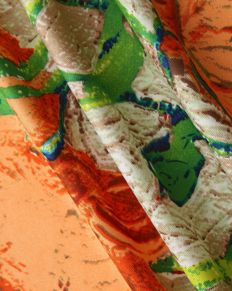 Impressionistischer Gartenschal im Old Money Stil