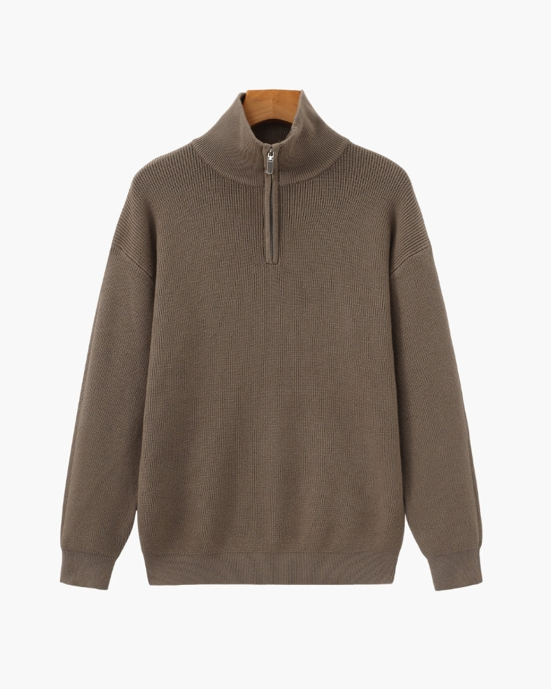 Raffinierter Half-Zip-Pullover