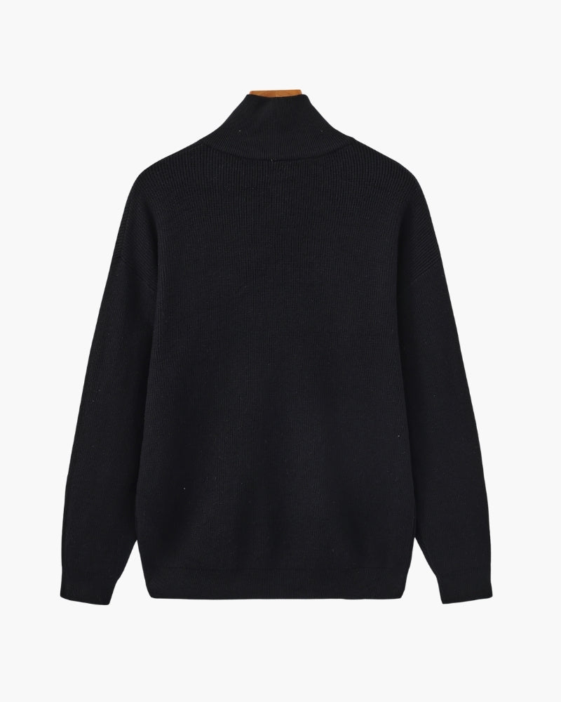 Raffinierter Half-Zip-Pullover