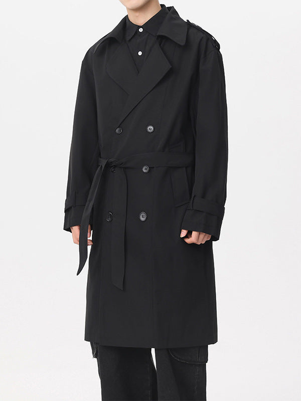 Klassischer doppelreihiger Trenchcoat 