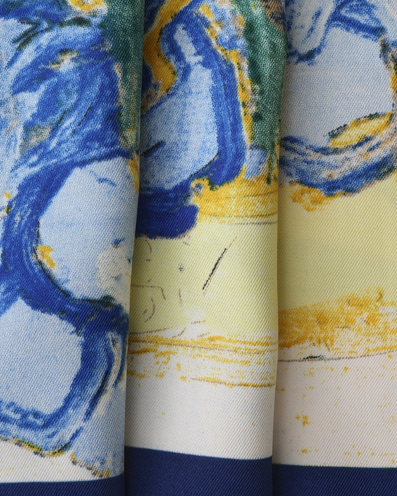 Impressionistischer Gartenschal im Old Money Stil