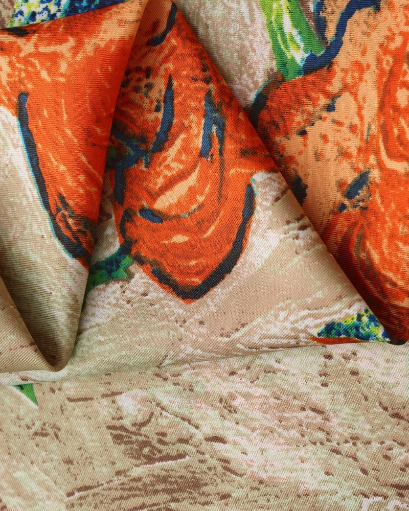 Impressionistischer Gartenschal im Old Money Stil