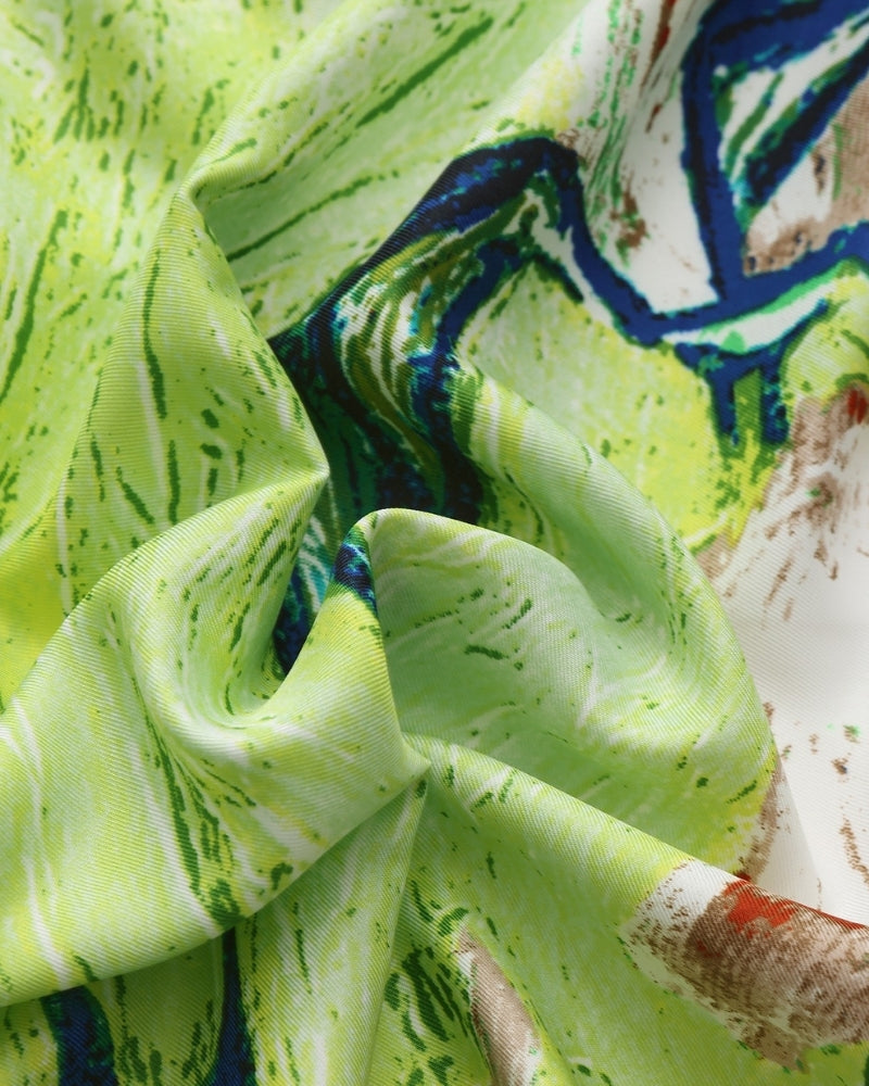 Impressionistischer Gartenschal im Old Money Stil