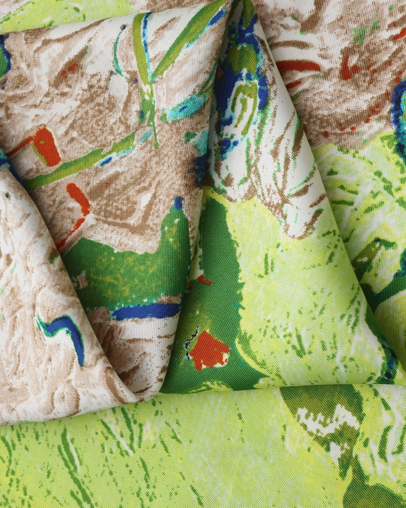 Impressionistischer Gartenschal im Old Money Stil