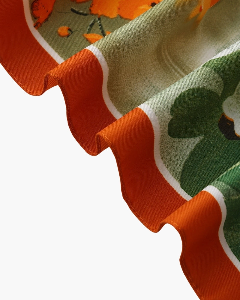 Impressionistischer Gartenschal im Old Money Stil