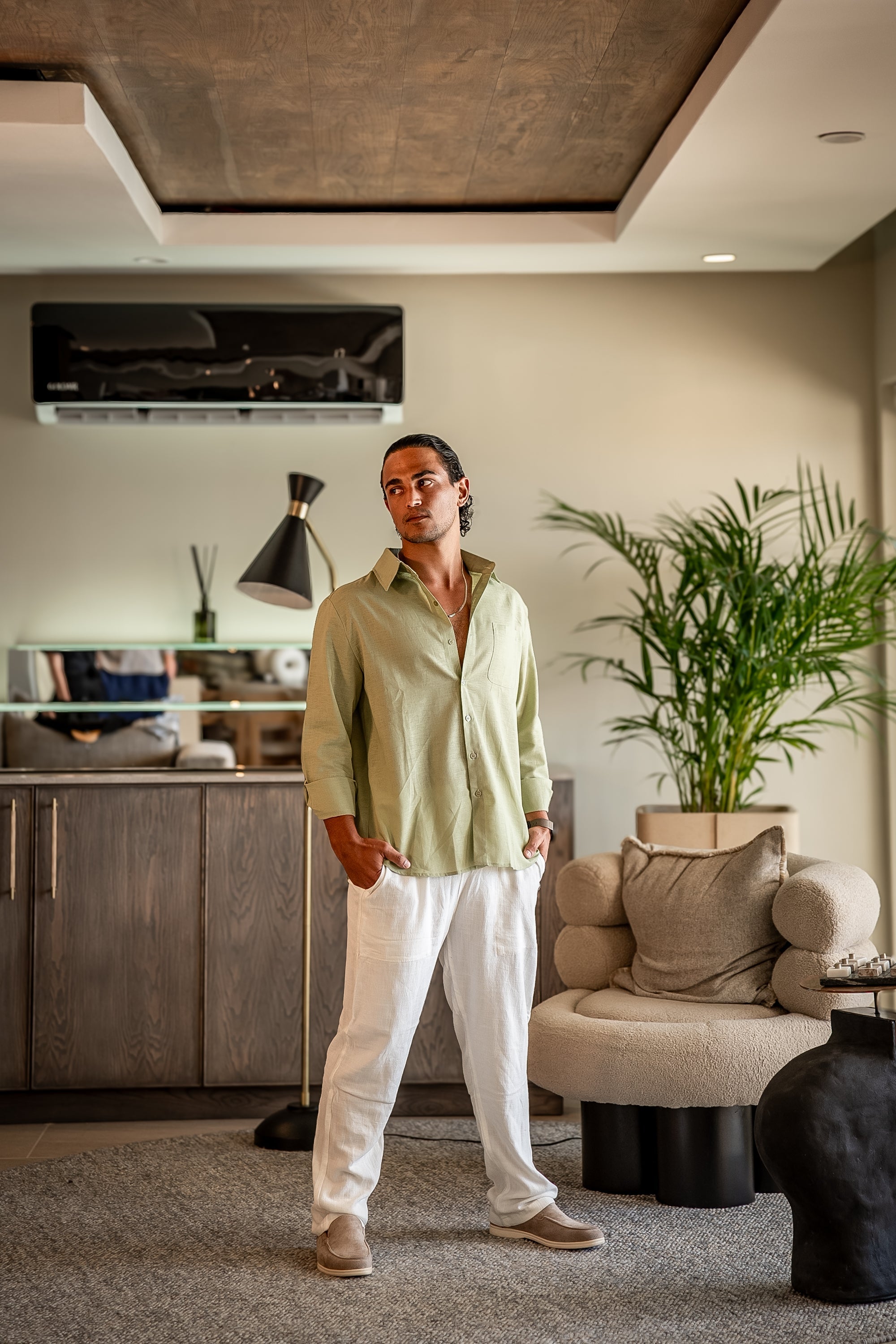 Old Money Leinen Set (Langarm)