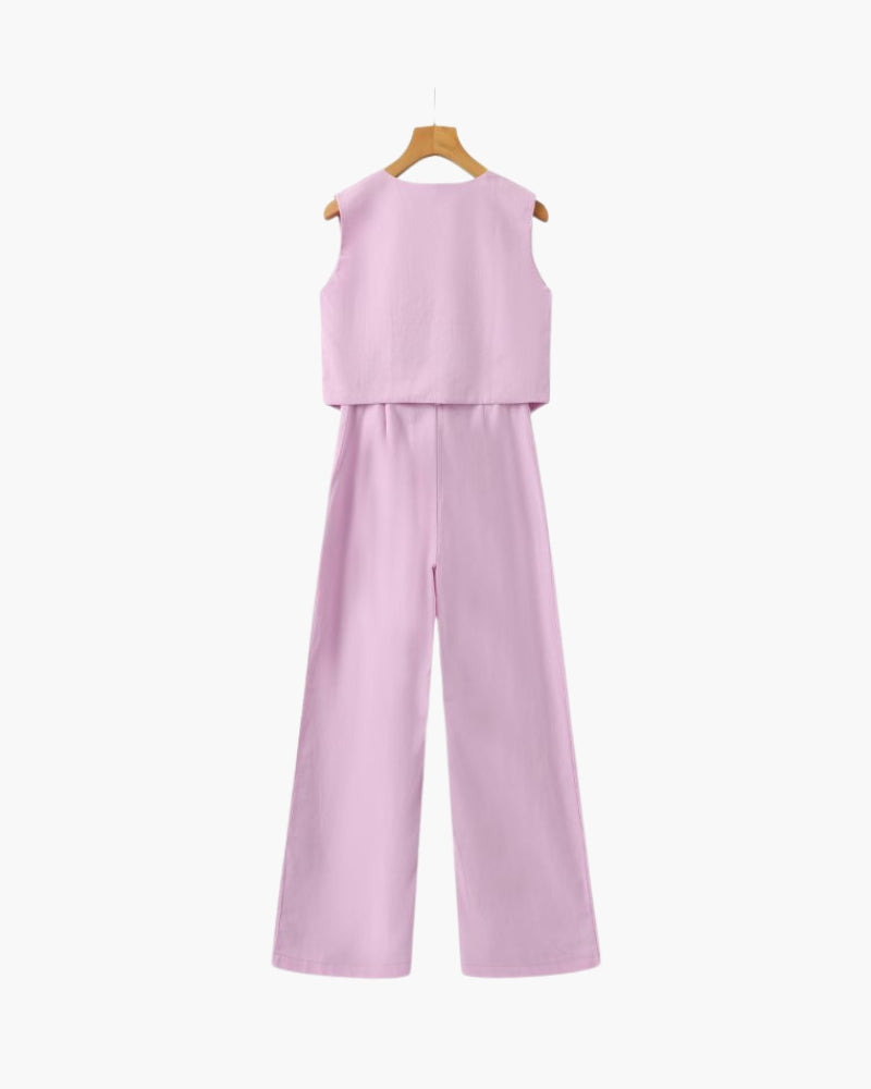 Signora Classy – Zweiteiliges Leinen-Set