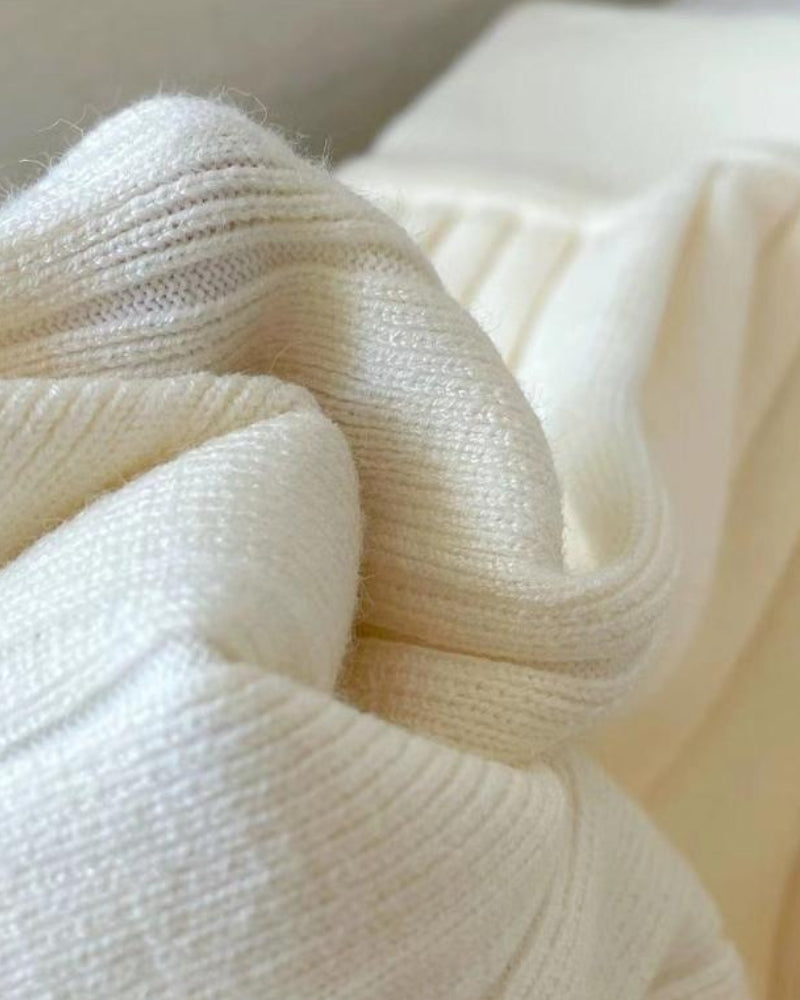 Plissiertes Minikleid aus Wolle im Oxford Stil