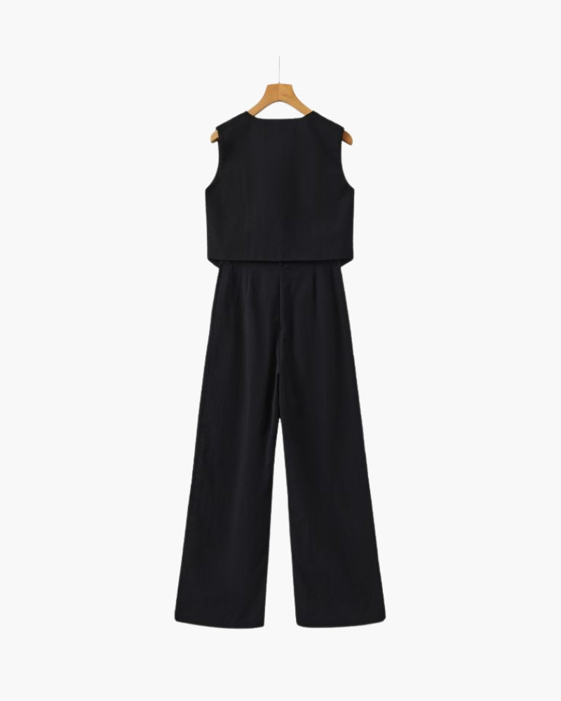 Signora Classy – Zweiteiliges Leinen-Set