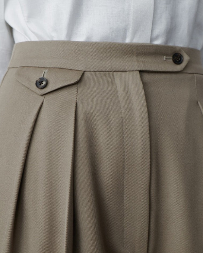 Oversized Hose aus Wolle