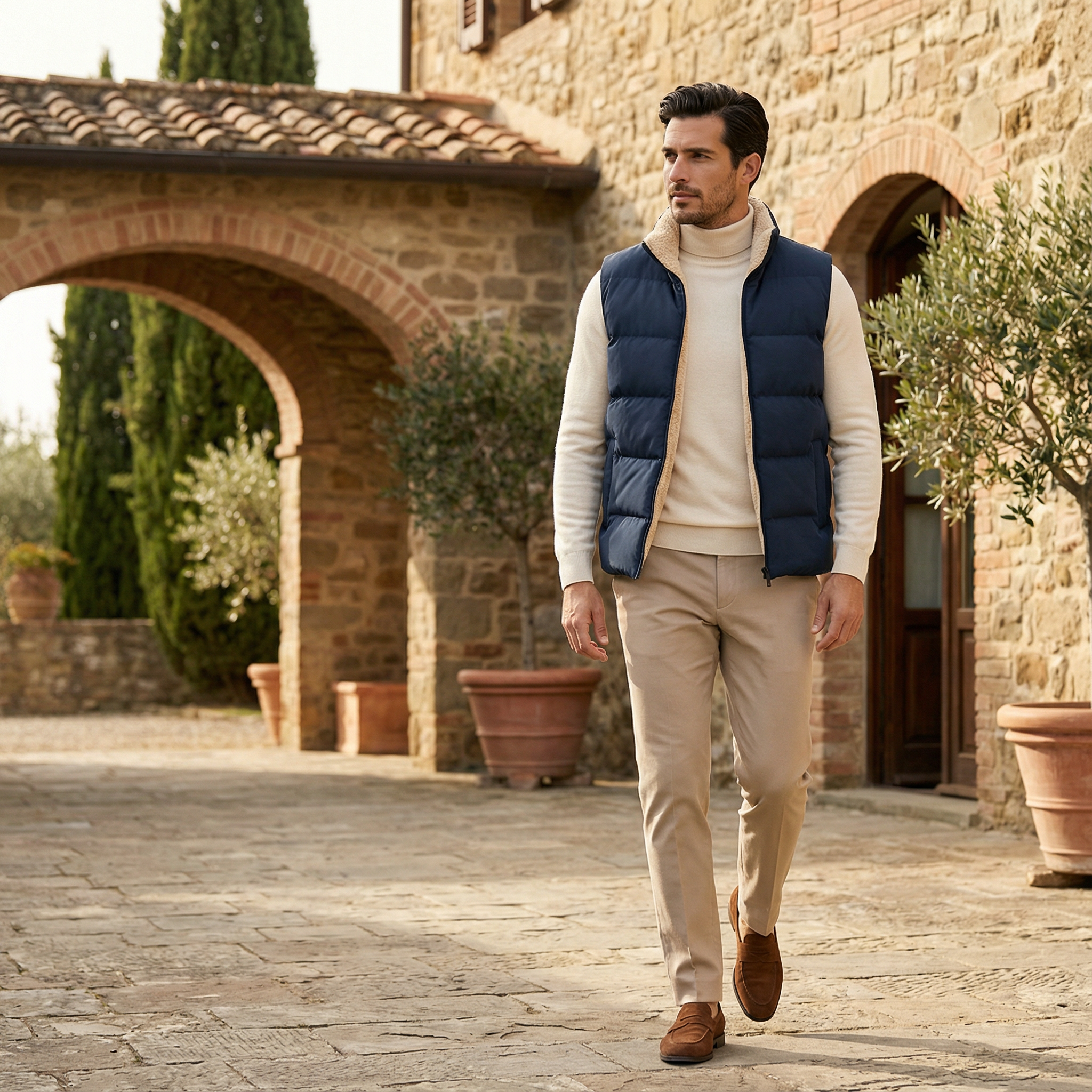 Isolierte Herren-Pufferweste | Leicht, warm und funktional