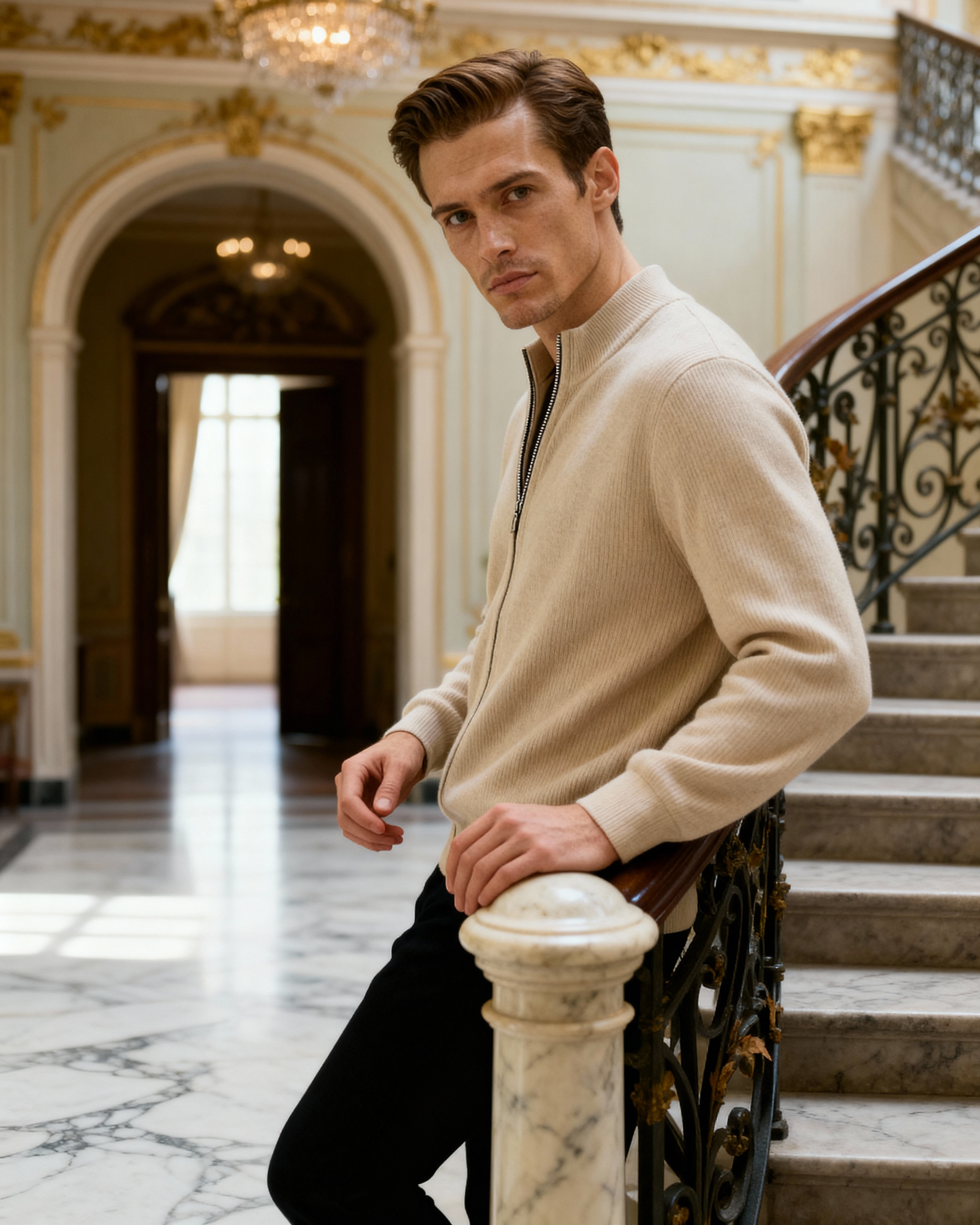 Eleganter Zip Pullover | Täglicher Komfort und klarer Stil