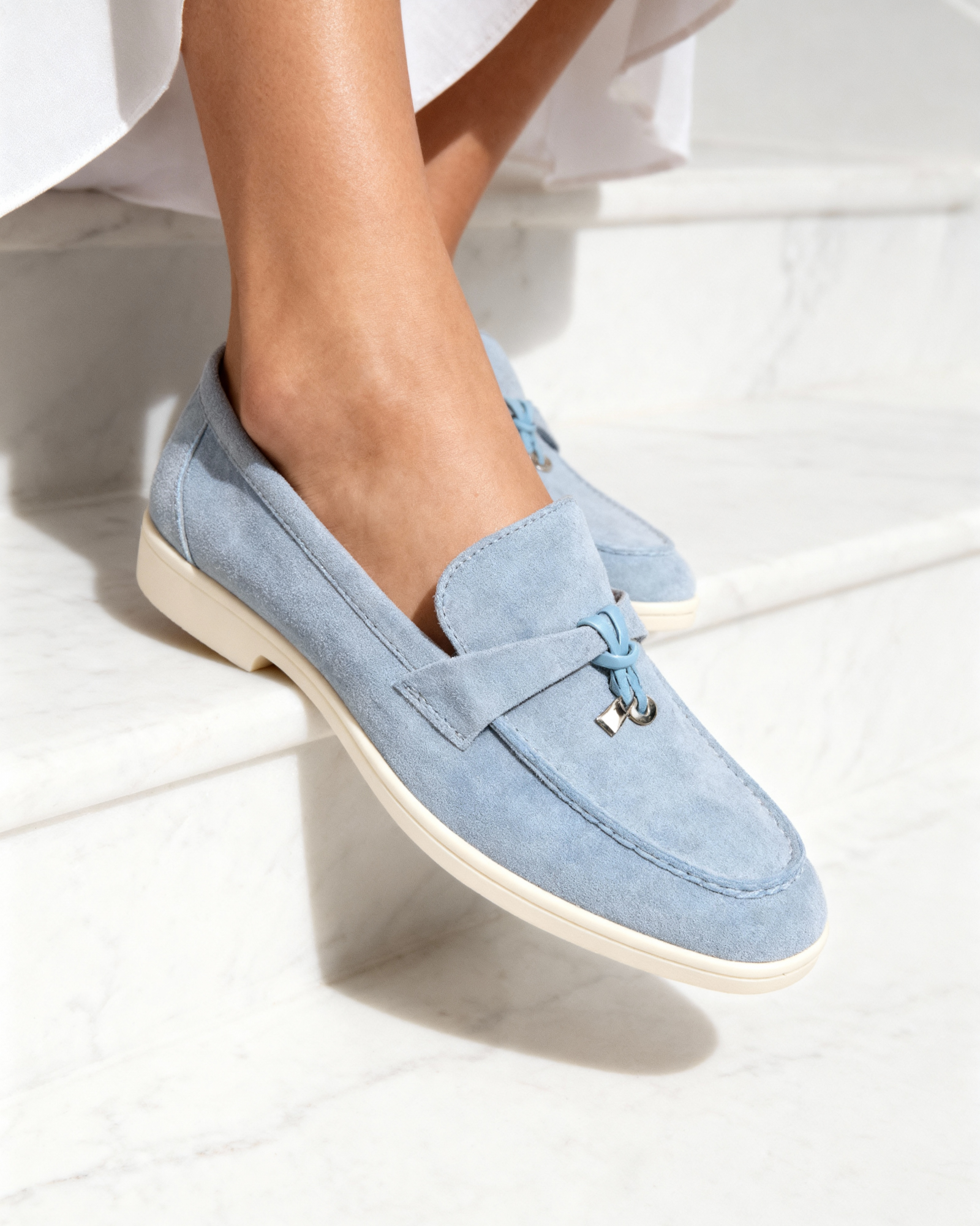 Old Money Wildleder Loafer für Damen