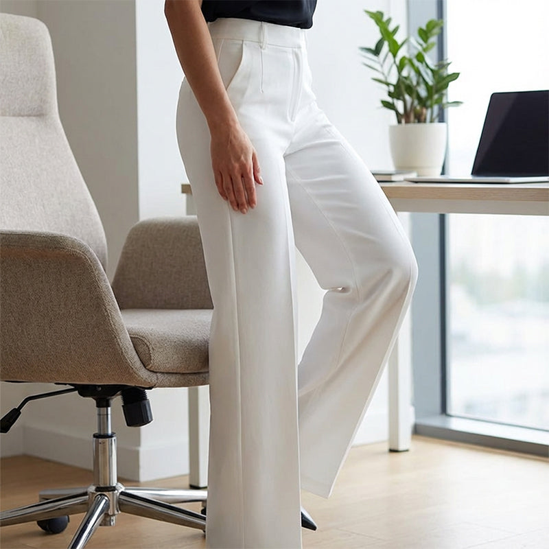 Damen-Anzughose mit hoher Taille