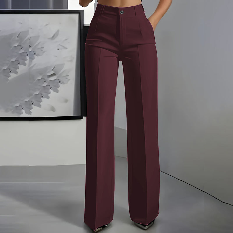 Damen-Anzughose mit hoher Taille