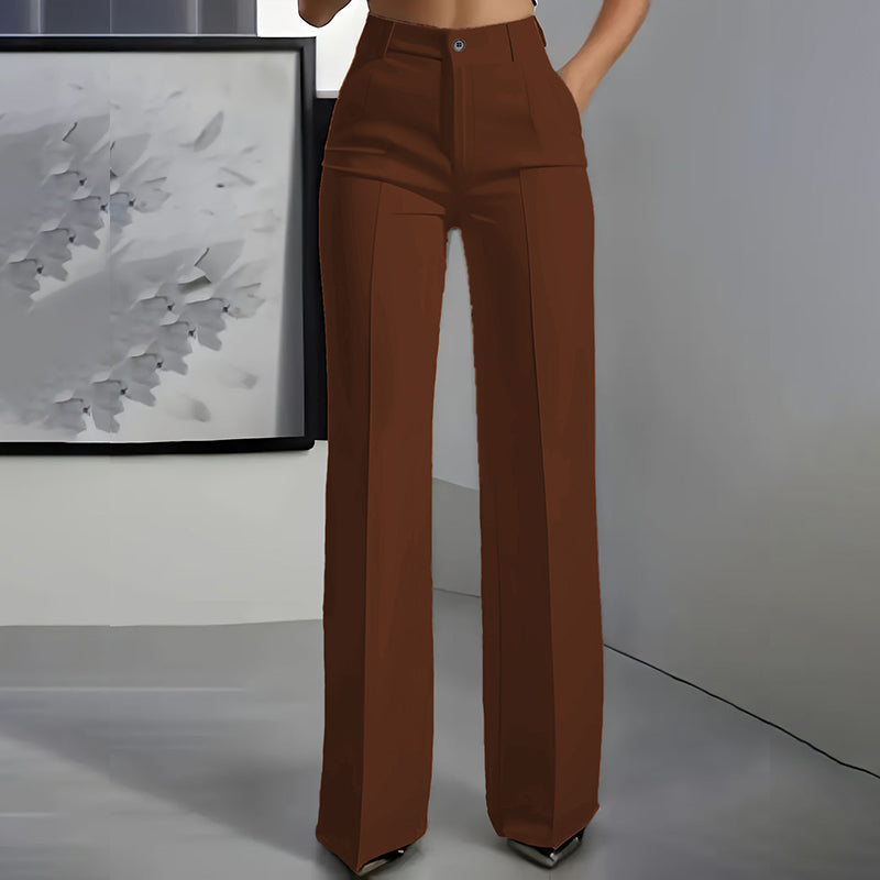 Damen-Anzughose mit hoher Taille