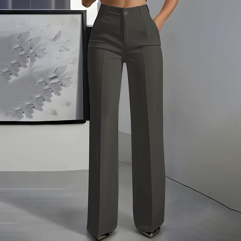 Damen-Anzughose mit hoher Taille